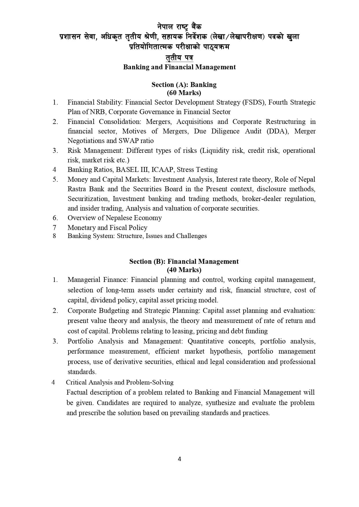 NRB Assistant Director CA open syllabus 3