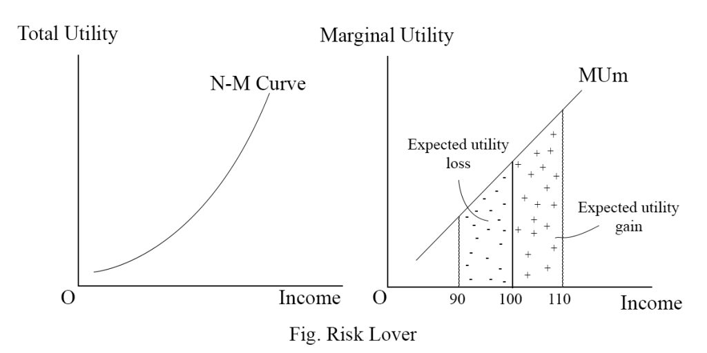 Risk lover figure of NM utility index